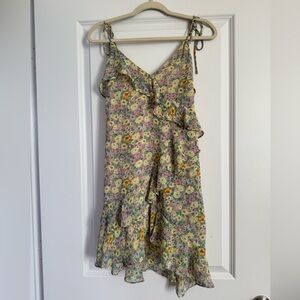 ASTR the label floral ruffle dress